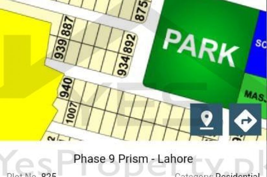 1 KANAL PLOT FOR SALE IN DHA PHASE 9 PRISM