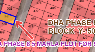 DHA PHASE 8 5 MARLA PLOT FOR SALE