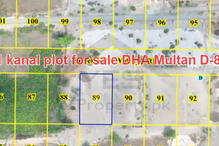 1 kanal plot for sale DHA Multan D-89