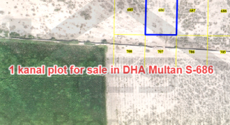 1 kanal plot for sale in DHA Multan S-686