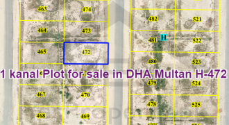 1 kanal Plot for sale in DHA Multan H-472