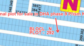 1 kanal plot for sale in DHA phase 9 Prism N-292