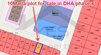 10Marla plot for sale in DHA PHASE 6 LAHORE