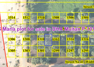 5 Marla plot for sale in DHA Multan P-1311