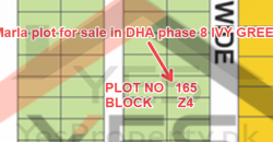 5Marla plot for sale in DHA phase 8 IVY GREEN