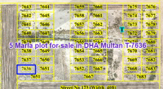 5 Marla plot for sale in DHA Multan T-7636