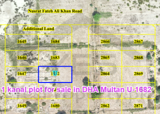 1 kanal plot for sale in DHA Multan U-1682