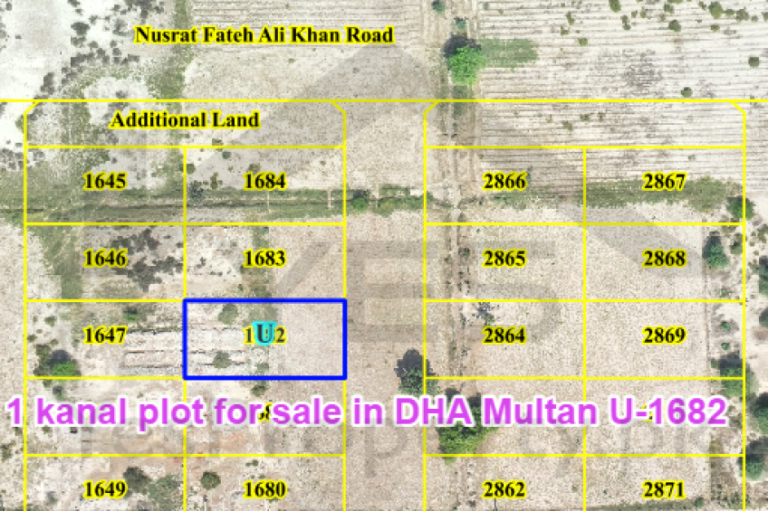 1 kanal plot for sale in DHA Multan U-1682