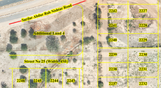 1 kanal Corner plot for sale in DHA Multan U-2235