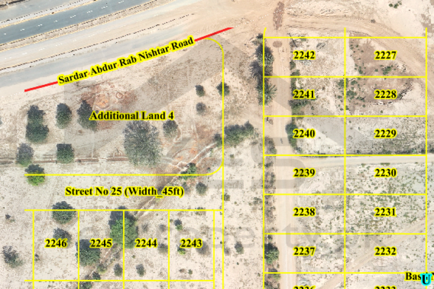 1 kanal Corner plot for sale in DHA Multan U-2235