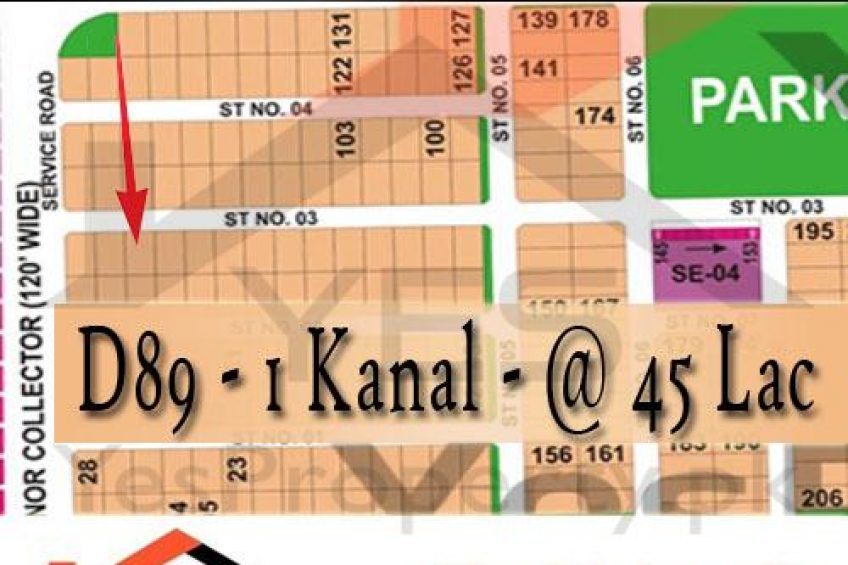 1 Kanal Plot D-89 DHA MULTAN