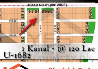 1 Kanal Plot U-1682 DHA MULTAN