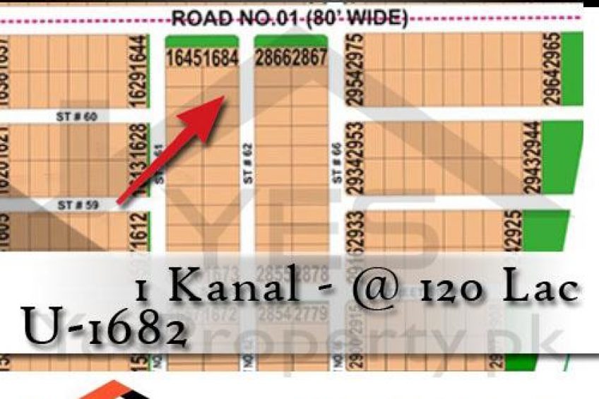 1 Kanal Plot U-1682 DHA MULTAN