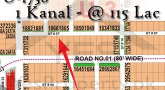 1 Kanal Plot U-1738 DHA MULTAN