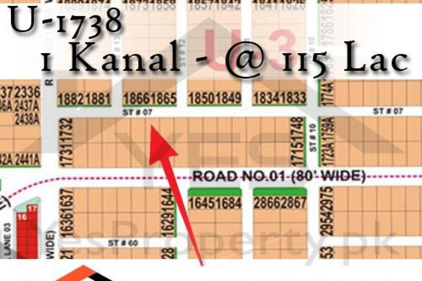 1 Kanal Plot U-1738 DHA MULTAN