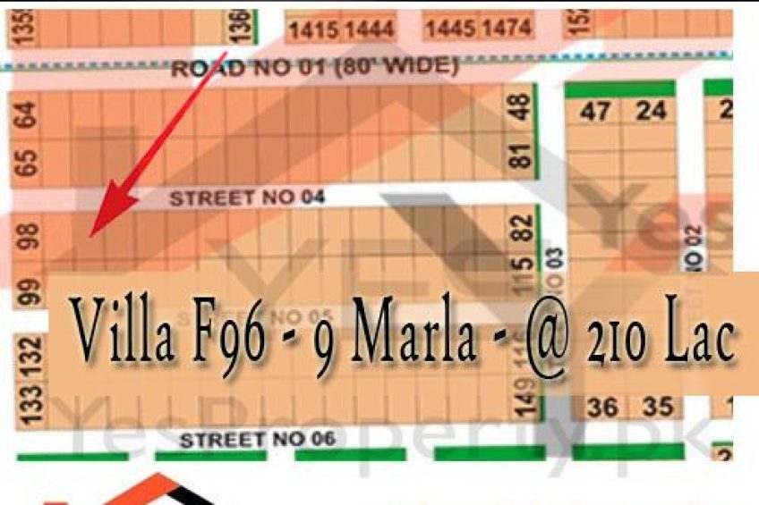 9 Marla Villa Plot F-96 DHA MULTAN