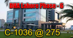 22.4 Marla Plot for Sale in Dha phase 6 Lahore C-1036