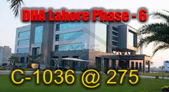 22.4 Marla Plot for Sale in Dha phase 6 Lahore C-1036