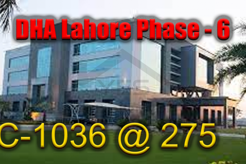 22.4 Marla Plot for Sale in Dha phase 6 Lahore C-1036