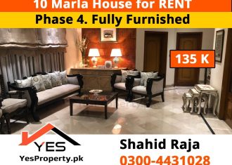 10 Marla House Fully Furnished Available for Rent
