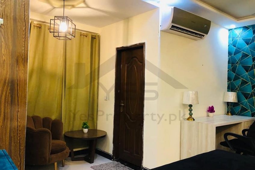 One bed full furnished apartment available for rent in bahria town Lahore