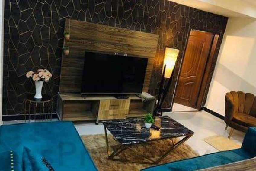 One bed full furnished apartment available for rent in bahria town Lahore