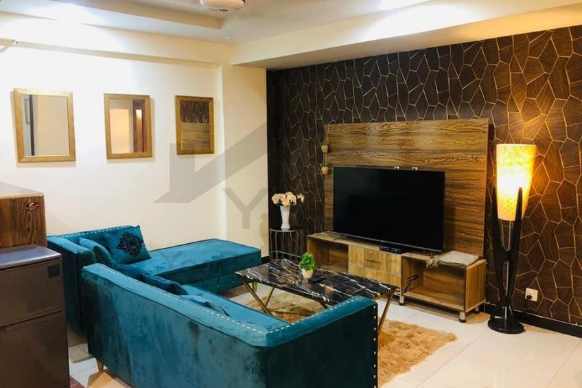 One bed full furnished apartment available for rent in bahria town Lahore